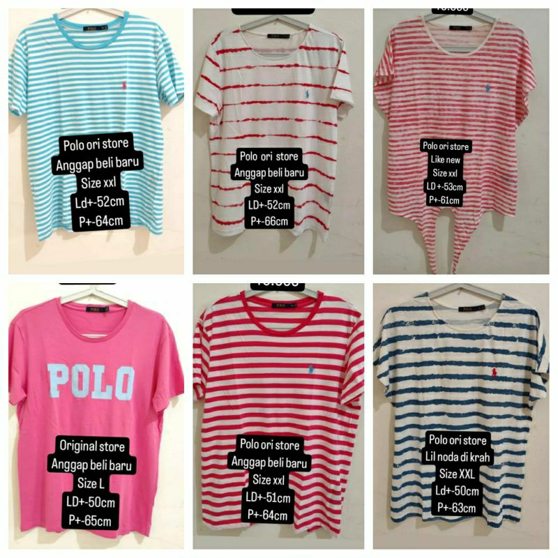 Preloved kaos cewek branded second / preloved tshirt wanita second/ preloved atasan wanita like new