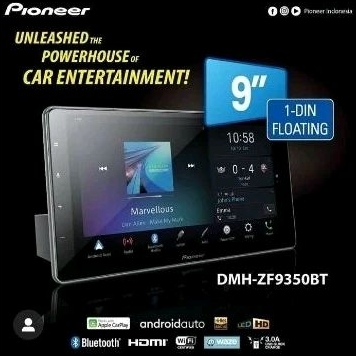 Pioneer DMH ZS9350BT Head Unit Double Din Pioneer 9 Inch