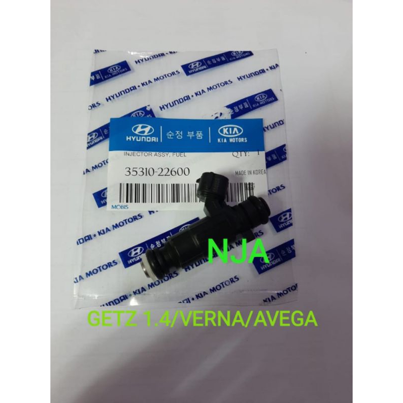 NOZZLE NOSEL INJEKTOR HYUNDAI GETZ 1.4CC VERNA AVEGA 35310-22600 OEM