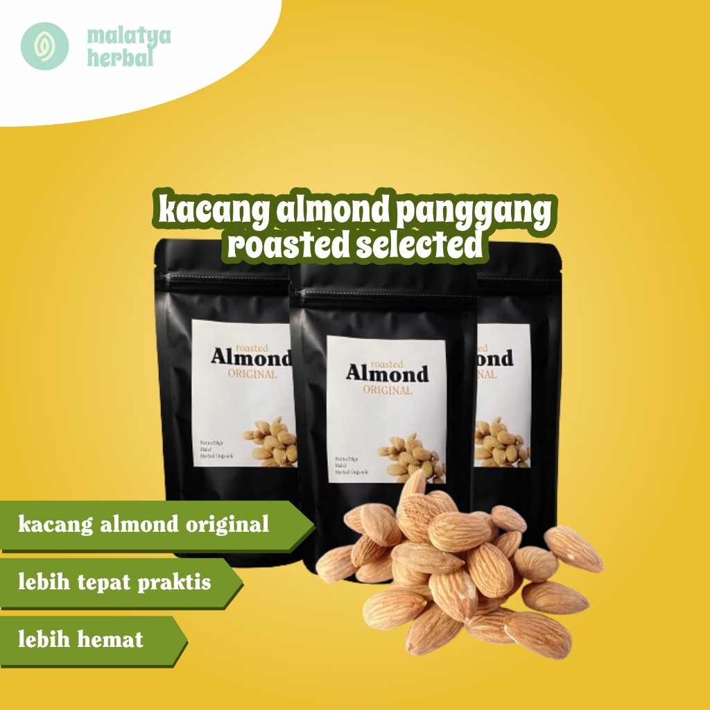 

Paket 3pack Kacang Kacangan Almond Roasted Asi Booster Solusi Untuk Laktasi