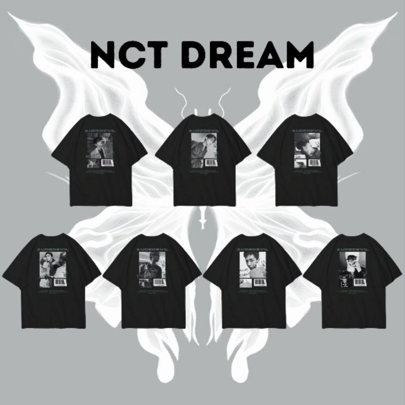 VEMTUS T-SHIRT KAOS NCT DREAM AUDEDEVIL MARK CHENLE JENO JAEMIN HAECHAN RENJUN JISUNG