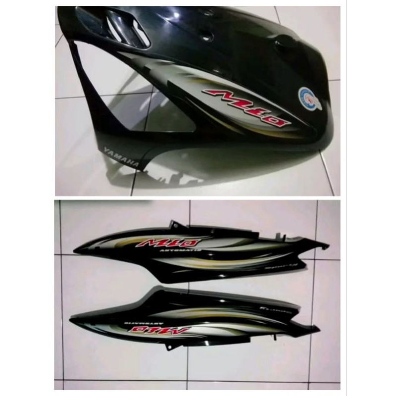 Cover body set mio sporty 2008 hitam original copotan motor