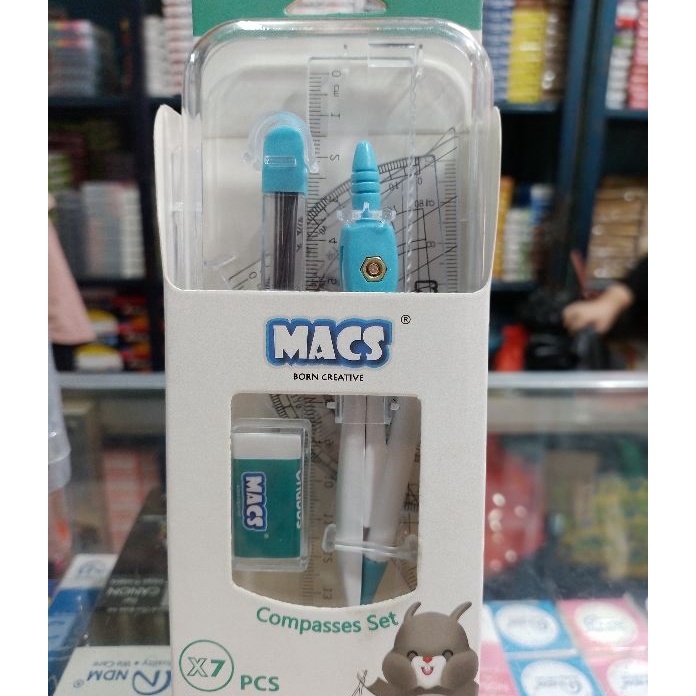 

PERFECT Jangka Compasses Macs Set Isi 7 Pcs Akira Chubbs Set Original