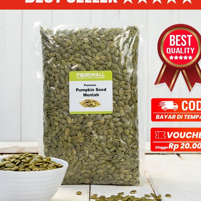 

TERKENAL Pumpkin seed 1 kg MENTAH biji labu 1 kg