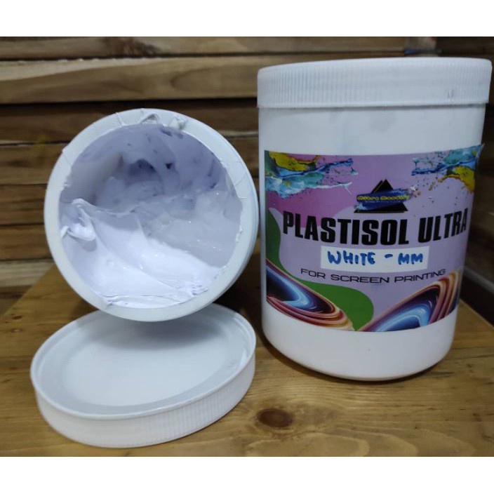 

PAKET HEMAT Tinta Plastisol ULTRA White MM 1kg