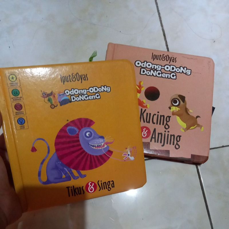 Boardbook BB odong-odong dongeng TIKUS & SINGA, KUCING & ANJING