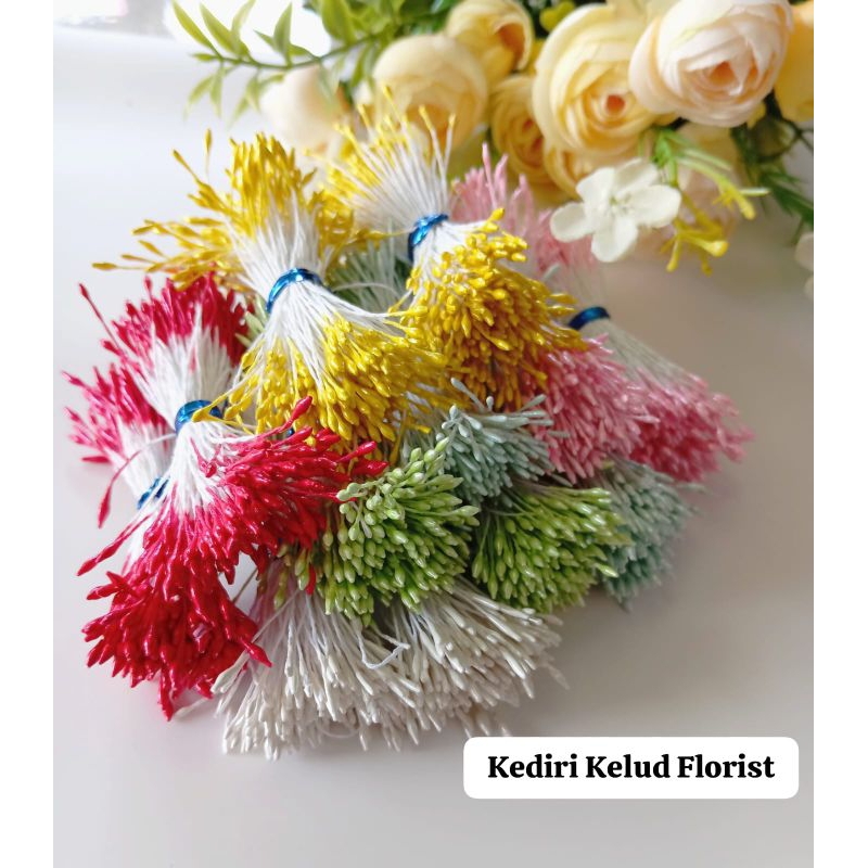 5 Gran Putik bunga hias - Putik sari kecil glossy putik bunga artifical Putik mini bunga hias