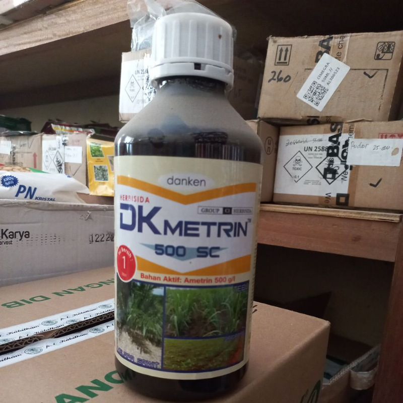 HERBISIDA DK METRIN 500SC 1LIT.HERBISIDA SELEKTIF TEBU