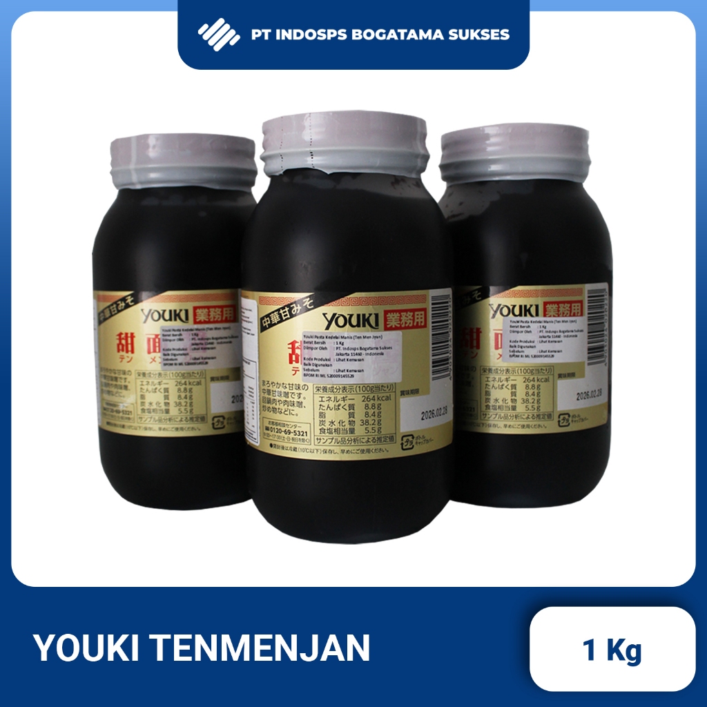 

Youki Tenmenjan 1 Kg | Tenmanjan Sweet Soybean Sauce | Saus Bumbu