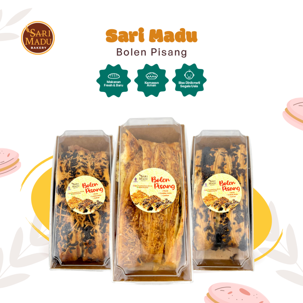 

Bolen Pisang Satuan 3 Rasa 6 Hari Penyimpanan 315 Gram Khusus Kaltim By Sari Madu Bakery