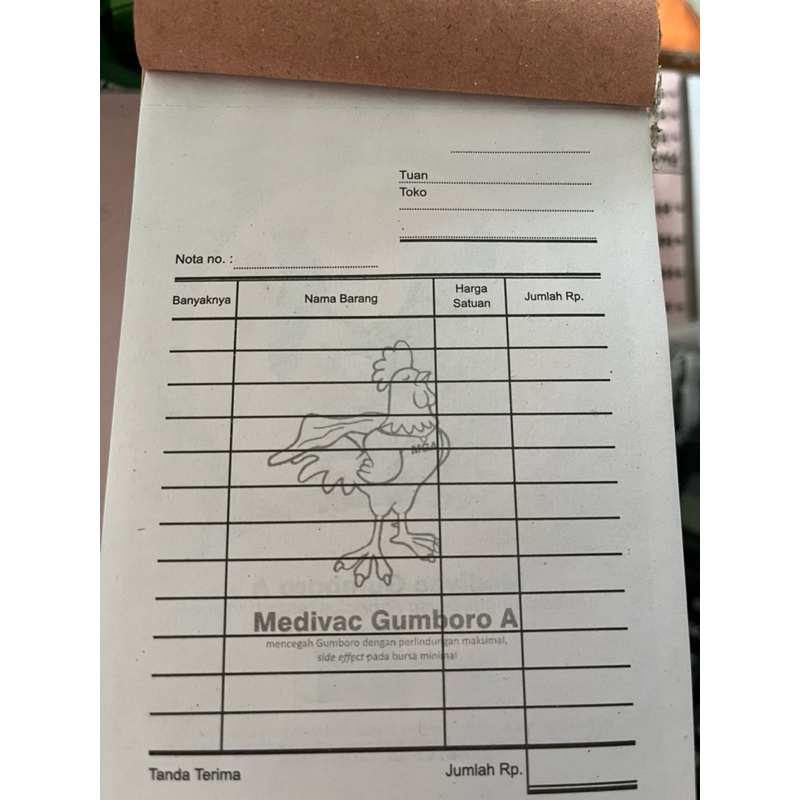 

Nota kertas medion isi 100lembar