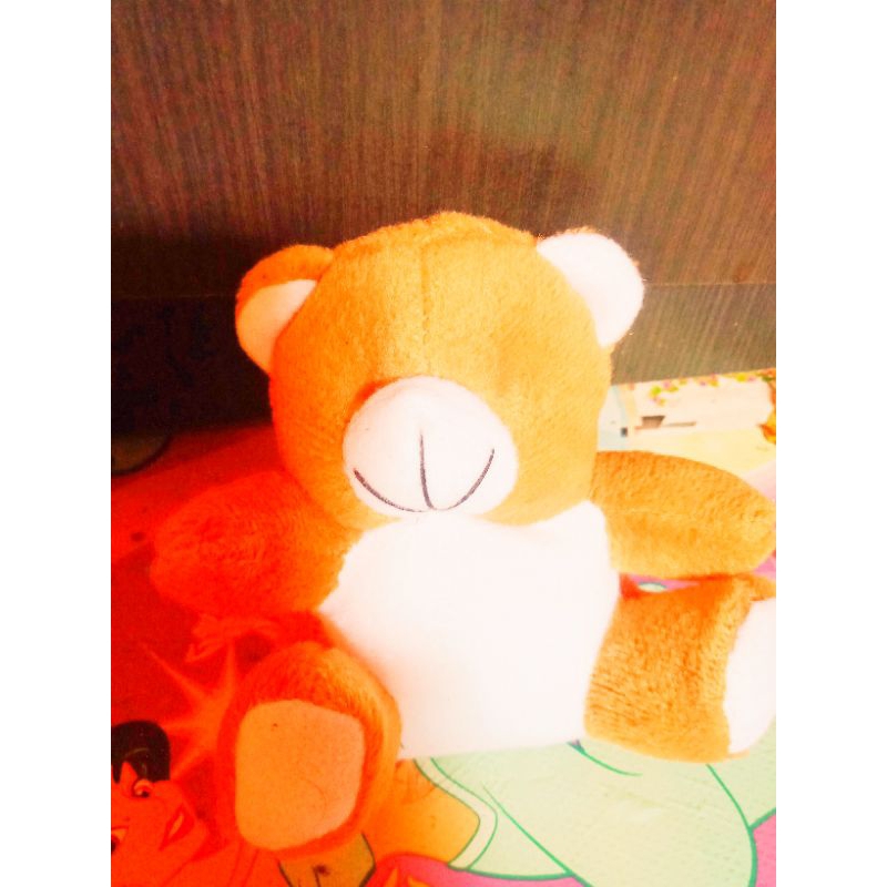 boneka beruang mini tanpa mata hidung tempel
