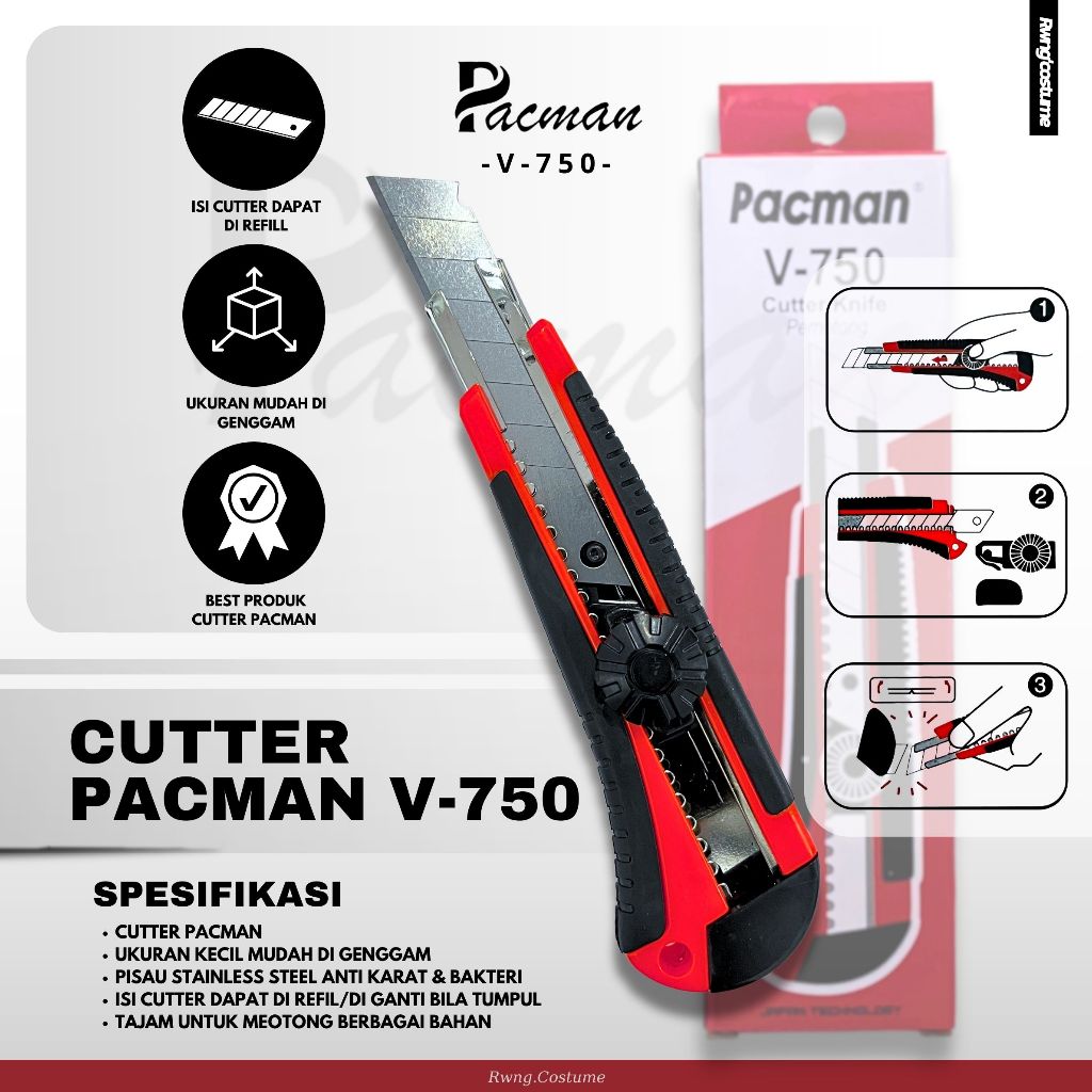 

Cutter Pacman / Cuter Stainless Steel / Cutter Pacman V750 / Cutter pacman P500