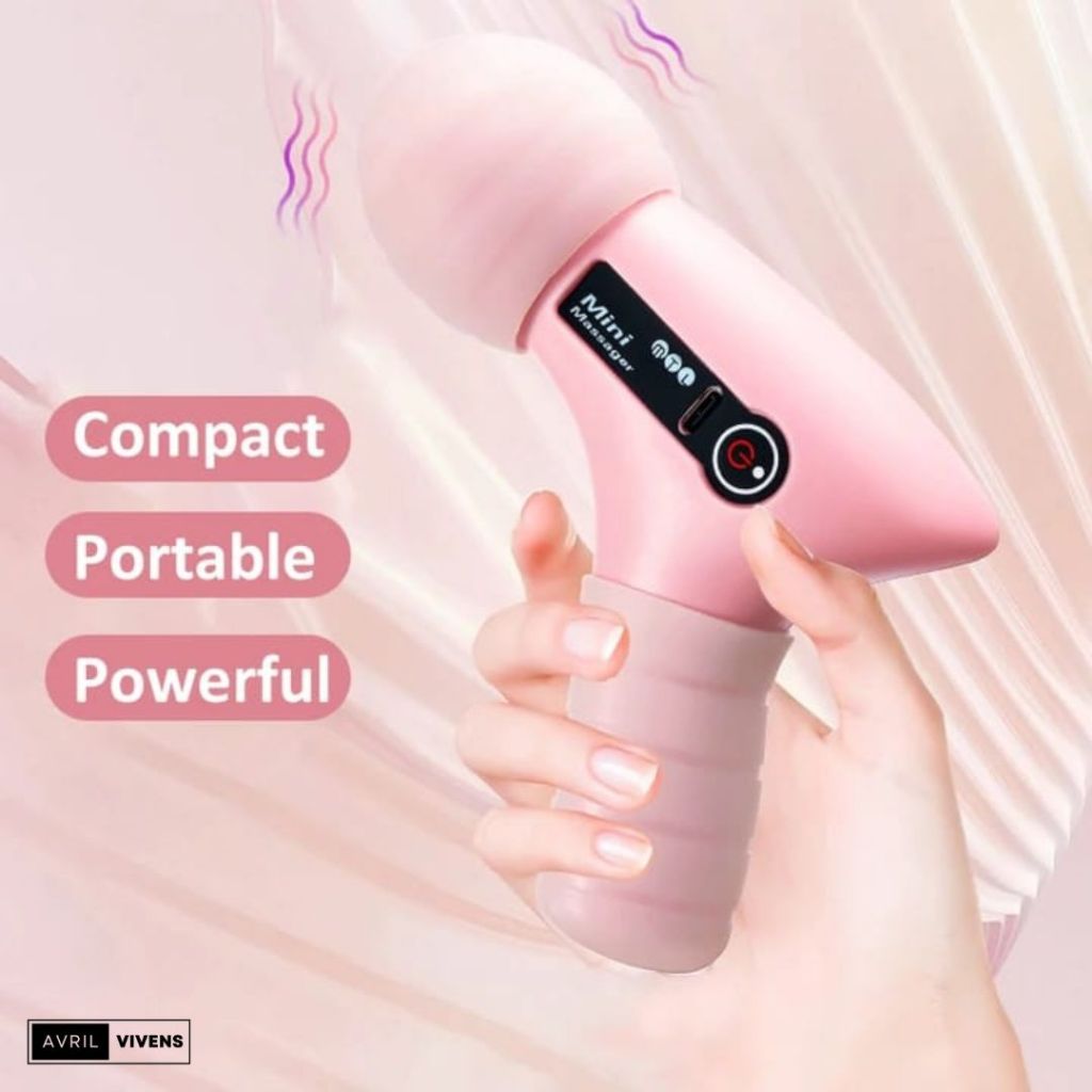 [AVV] Alat Pijat Mini Elektrik Massage Gun Mini Electric Alat Pijat Terapi Getar Termurah