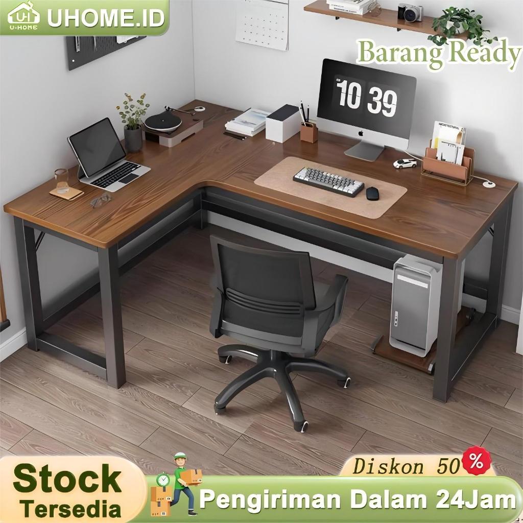 Meja L Meja Kantor Meja kerja besi Meja komputer Meja L Belajar Meja Pc Meja Gaming Serbaguna