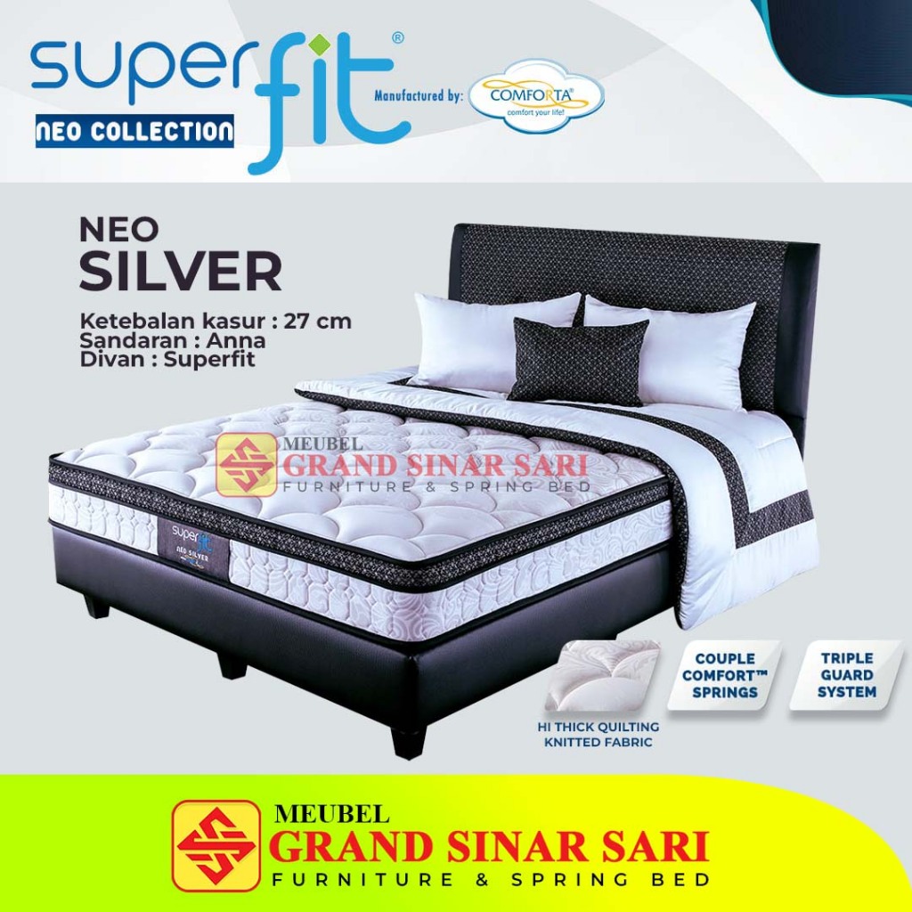 Springbed comforta neo silver set