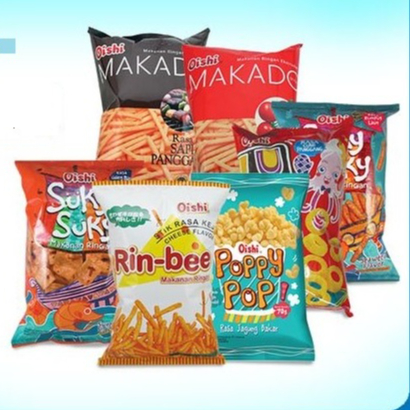 

Camilan Snack Makanan Ringan Oishi Suky Suky 60 Gram Udang Pedas Manis, Seaweed, Rin Bee Keju, Udang Pedas, Kriuk Balado