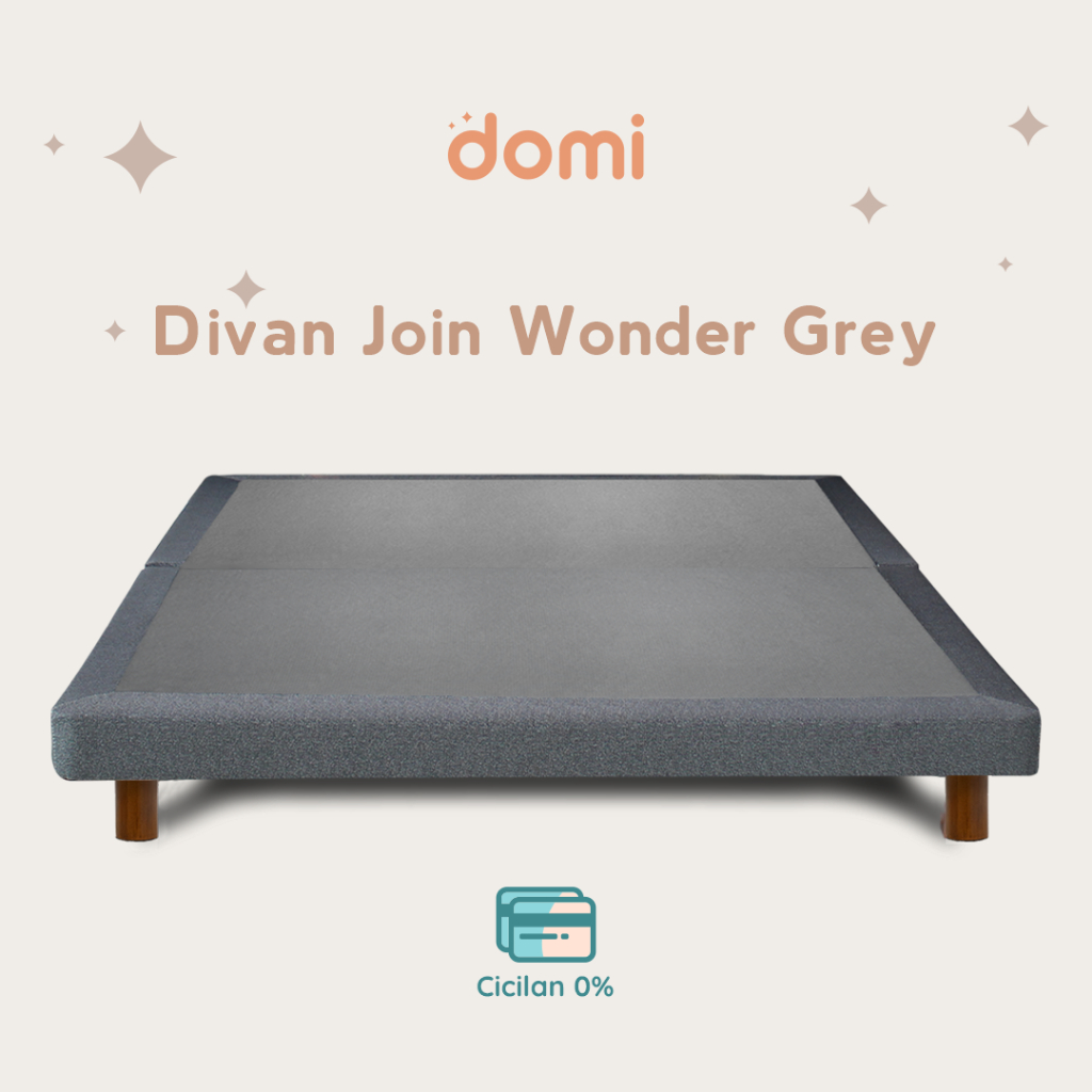 Domi Dipan Join Wonder Grey / Tempat Tidur / Divan Kasur Springbed / Modern Minimalis