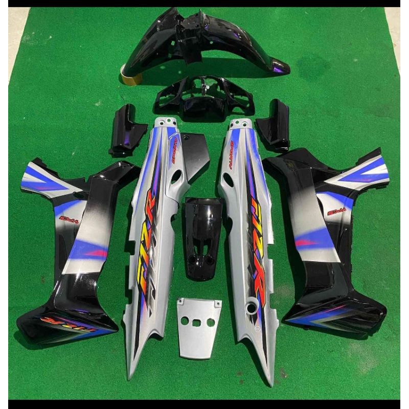 Cover Body set Fiz R Fiz R Fiz r hitam silver Cover Body Set Yamaha Fiz r