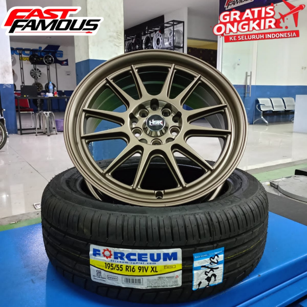 paket hemat velg dan ban ring 16 untuk Ertiga, Sienta, Corona, baleno dll hsr type ende