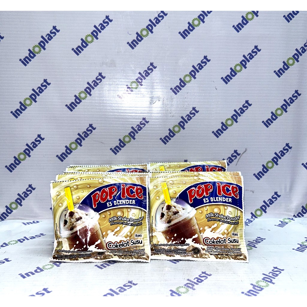 

Pop Ice Milk Shake Powder Cokelat Susu 25 gr 10 Pcs