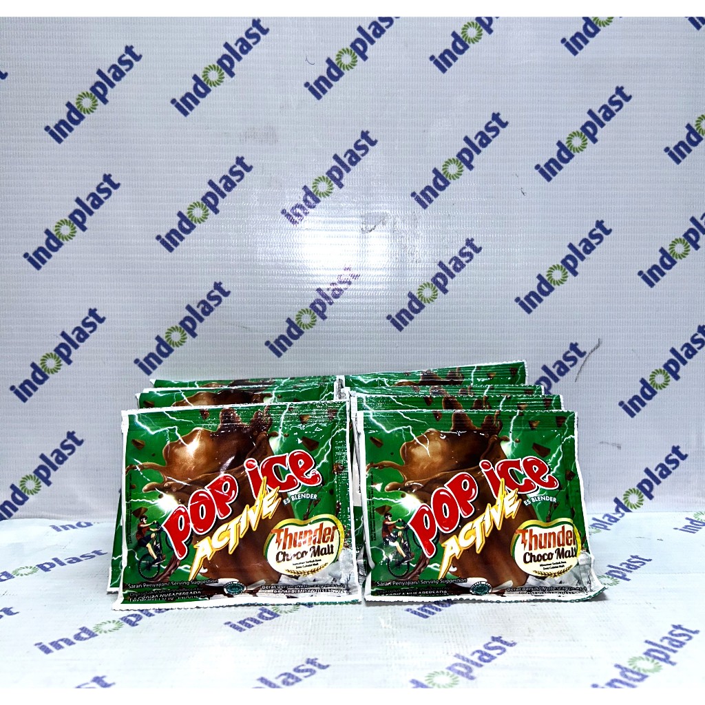 

Pop Ice Milk Shake Powder Active Choco Malt 25 gr 10 Pcs