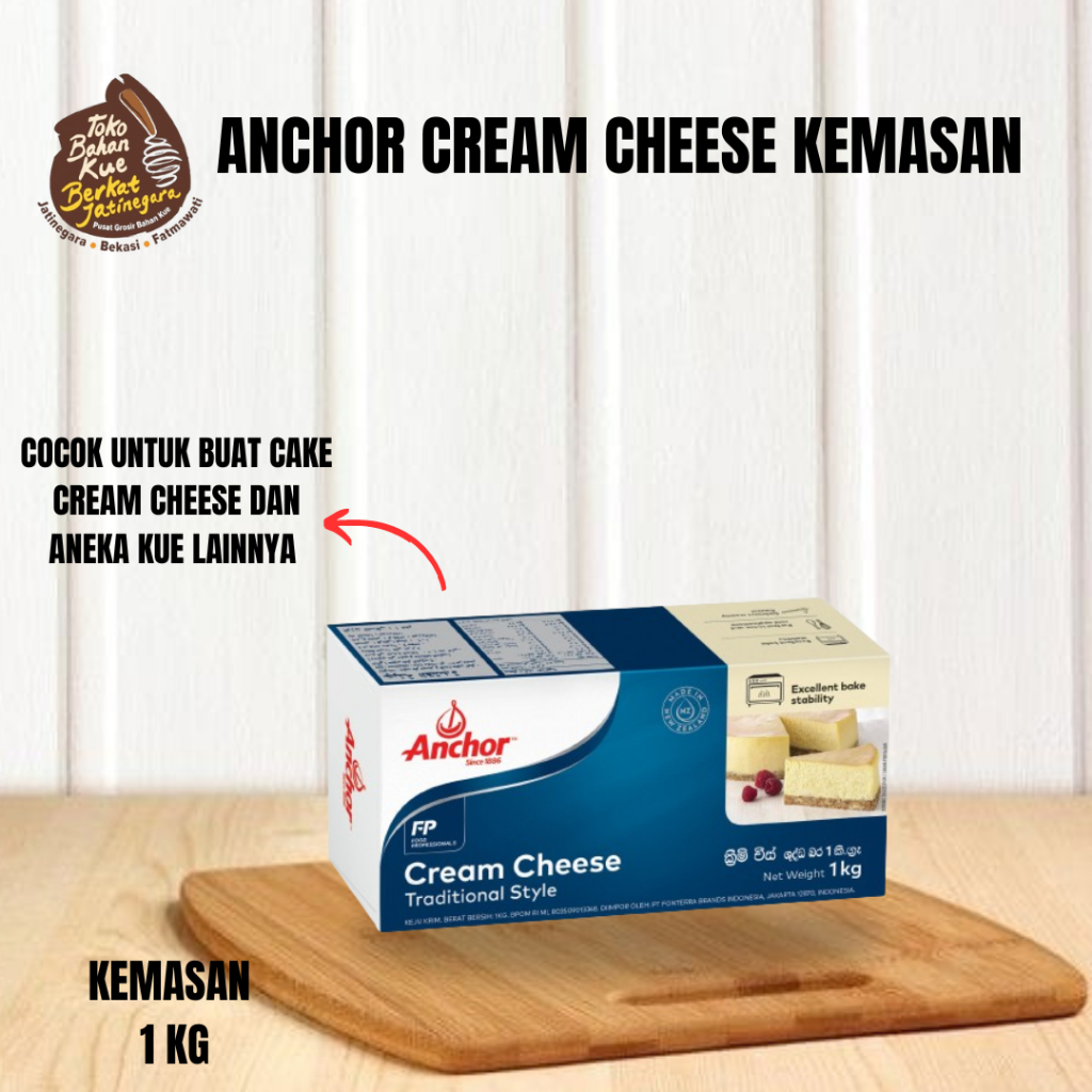 

KEJU CREAM CHEESE ANCHOR 1 KG /ANCHOR CREAM CHEESE
