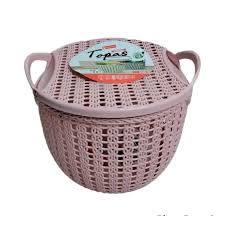 New PAKET 1 LUSIN MIX Keranjang Serbaguna tutup Keranjang Topas tutup Keranjang serbaguna Topas