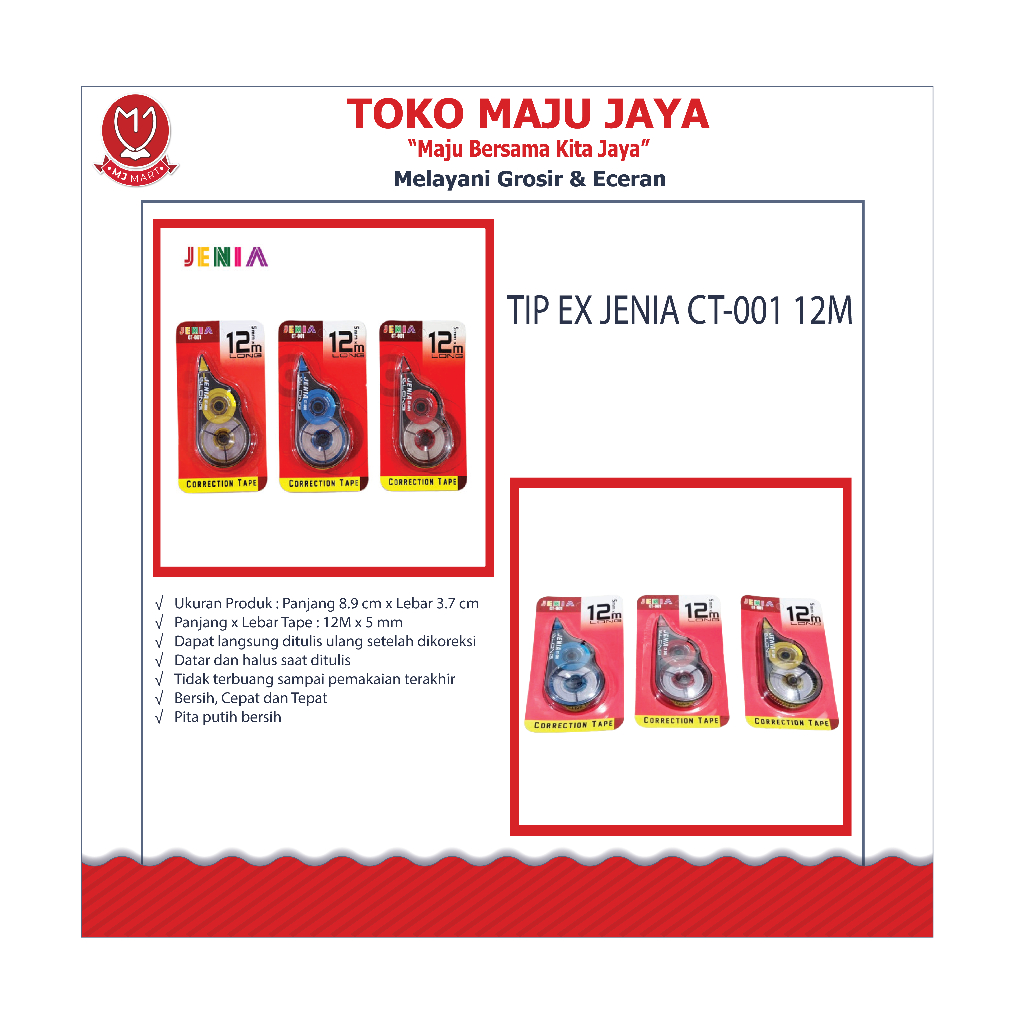 

TIP EX JENIA CT-001 12M