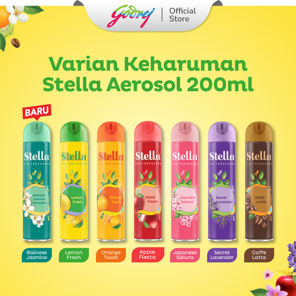 Stella Aerosol  200ml - Pengharum Ruangan