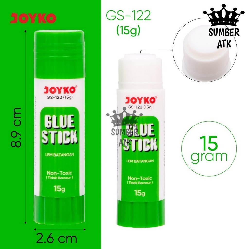 

Glue Stick / Lem Batang Joyko GS-122 Hijau / 15gr (Lebih Rekat)