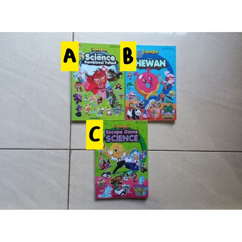 

[BACA DESKRIPSI] jual komik cabutan preloved second cookie run asli