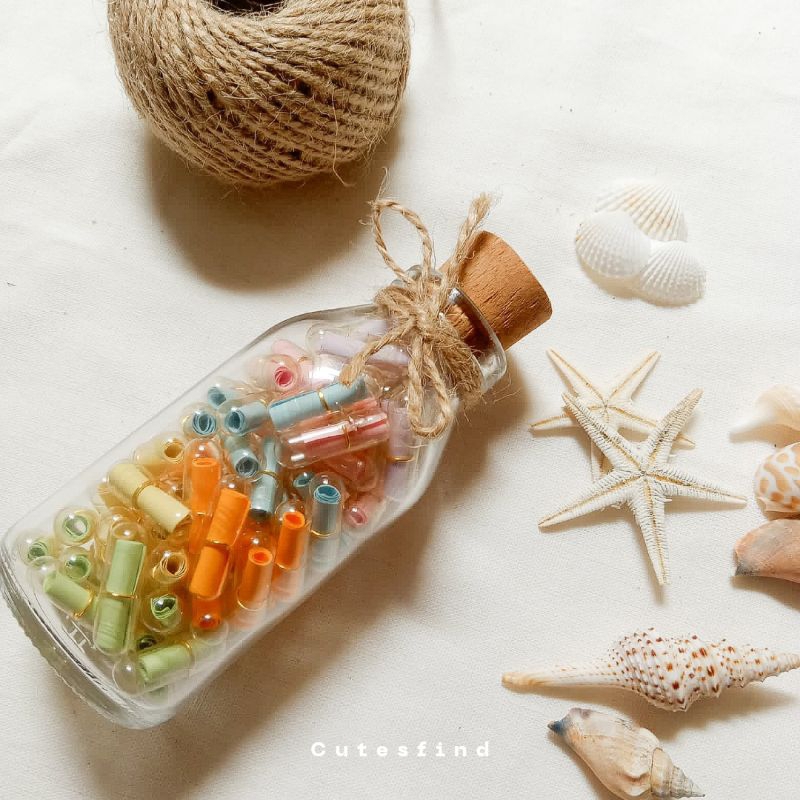 

Messege In Bottle|Pil Of Happiness DIY|Wish In Jar|Kado ulang tahun|Reasons Why I Love You