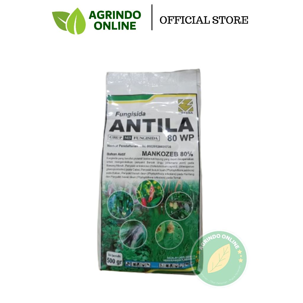 FUNGISIDA KONTAK - ANTILA 80 WP - 500 GR