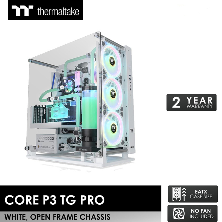 Casing Thermaltake Core P3 TG Pro White [ATX, Chassis]