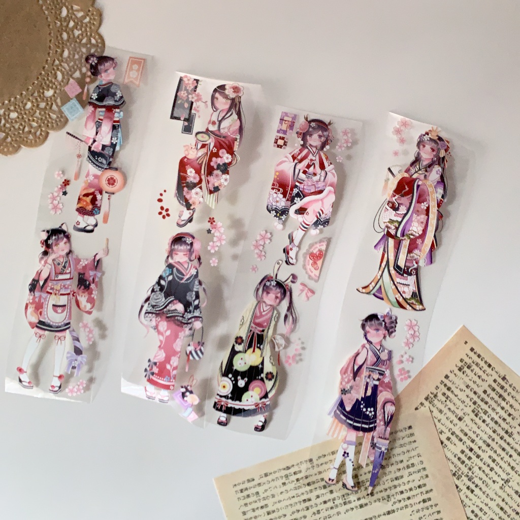 

[Sample] Merry Kimono Girl PET Tape