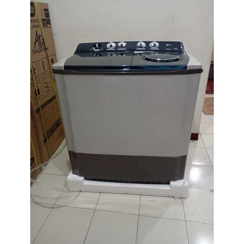 MESIN CUCI LG 12 KG P1200RT 2 TABUNG LOW WATT GARANSI RESMI