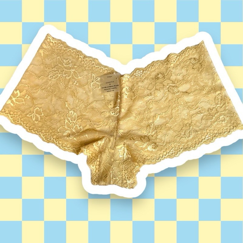Lacey Boyshorts - CREAM GOLD kode 19
