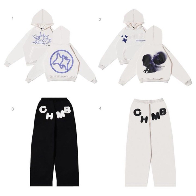 [ORIGINAL] CHMB Hoodie Ignition Bomb Broken White / No Idea / Sweatpants