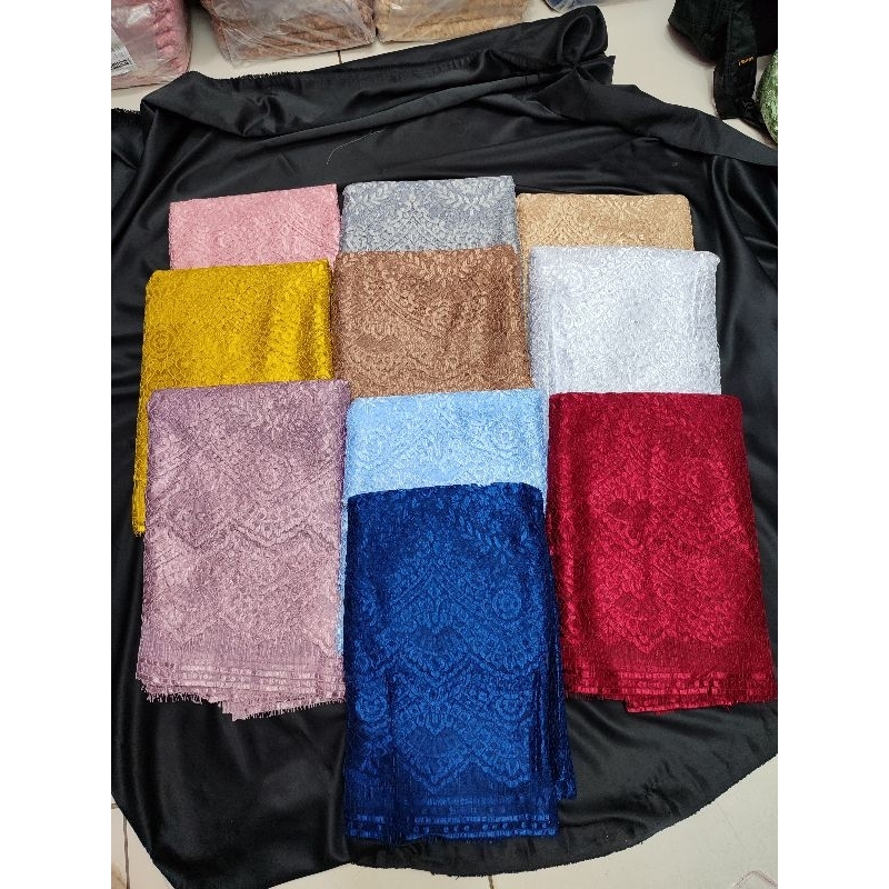 BAHAN KEBAYA SEMI FRANCIS BRIGHT MOTIF FATMAWATI