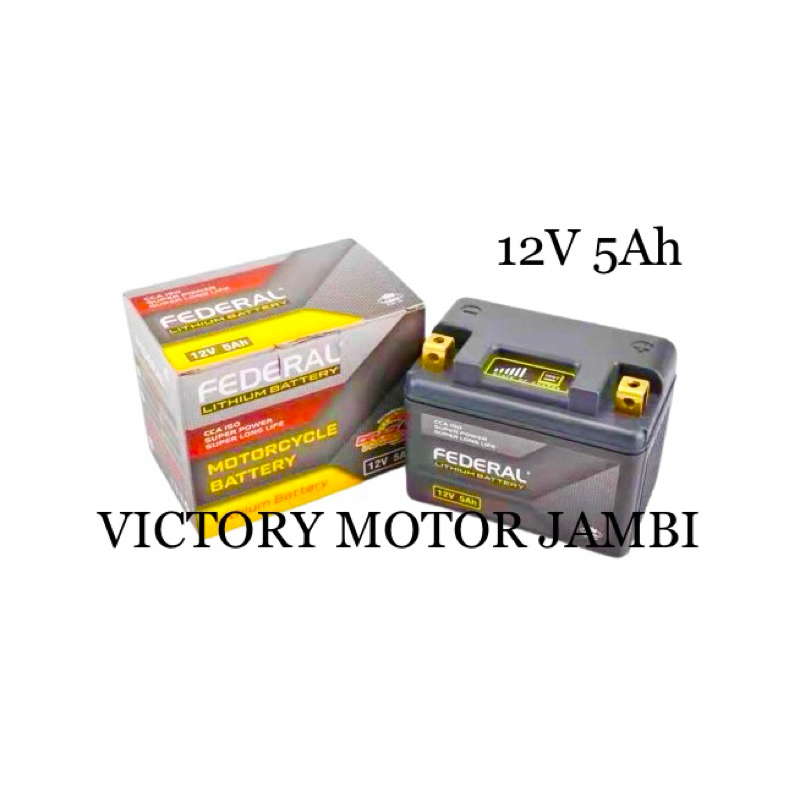 AKI LITHIUM KPH BEAT VARIO 12V 5Ah FEDERAL