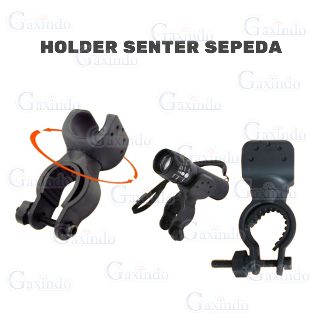 holder senter sepeda, dudukan senter sepeda, holder lampu sepeda universal, bracket senter sepeda, d