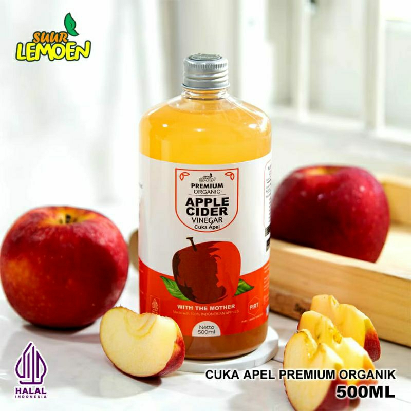 

SUUR LEMOEN - CUKA APEL PREMIUM ORGANIK 500ML - APPLE CIDER VINEGAR HALAL DAN BPOM