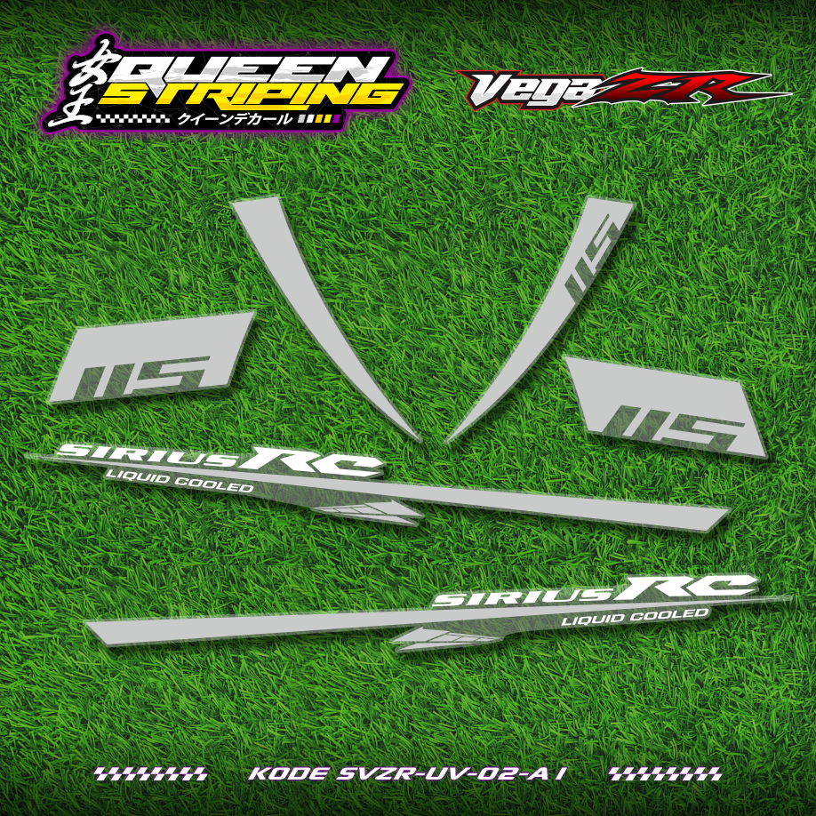 Striping Transparan UV Vega ZR Desain Motif Lis Simpel / Aksesoris Body Motor Vega ZR - SVZR-UV