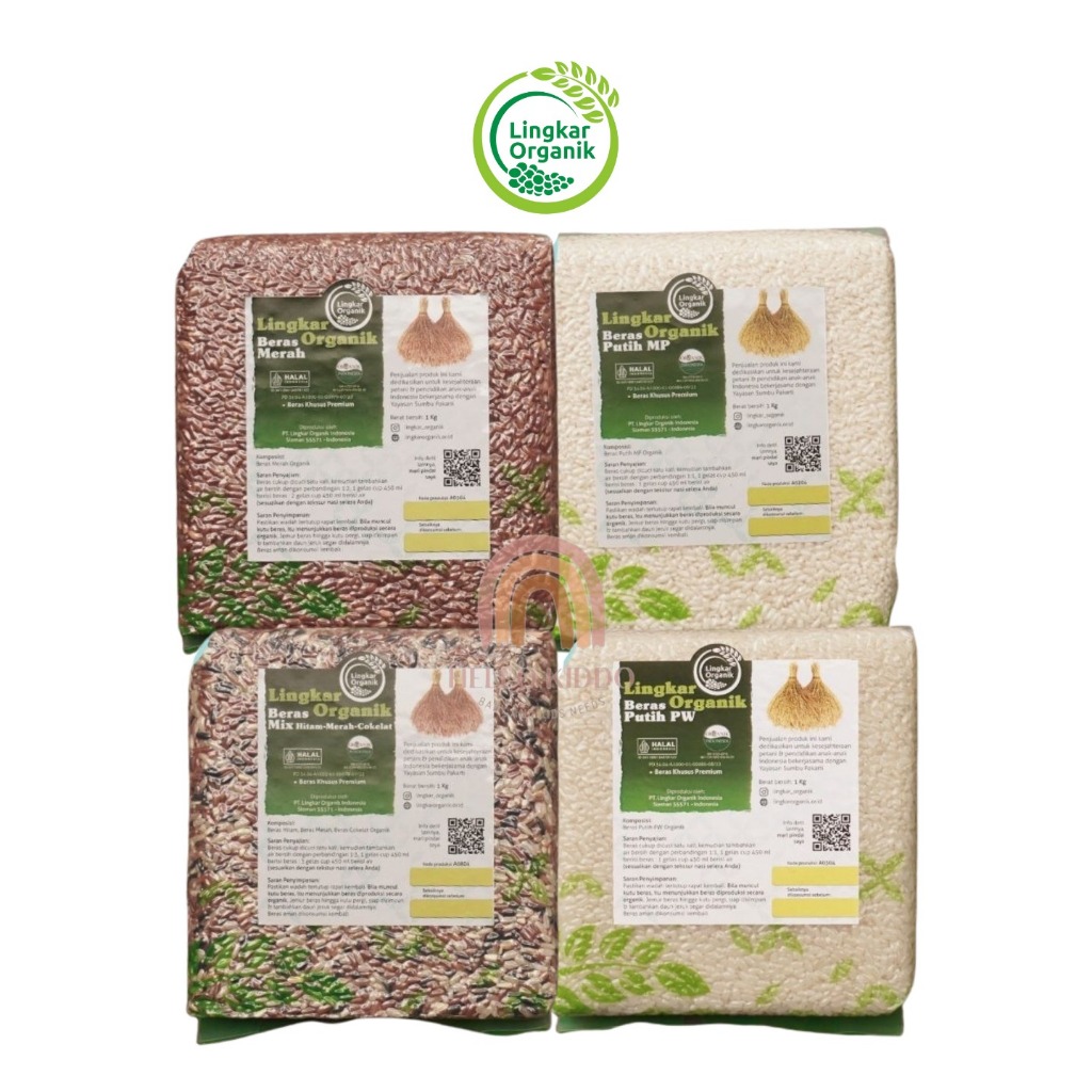 

LINGKAR ORGANIK BERAS 1KG NON VAKUM BERAS MERAH / MIX MERAH PUTIH / BERAS ORGANIK / BERAS SEHAT/ BERAS DIET