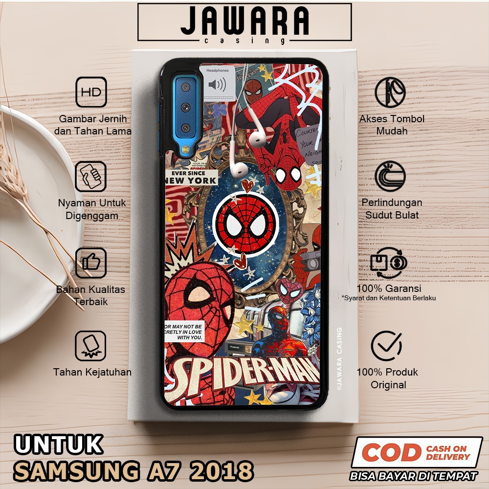 Case Samsung A7 2018 Casing Samsung A7 2018 [SPGW] Premium Case Glossy Case Hp Samsung Jawara Casing