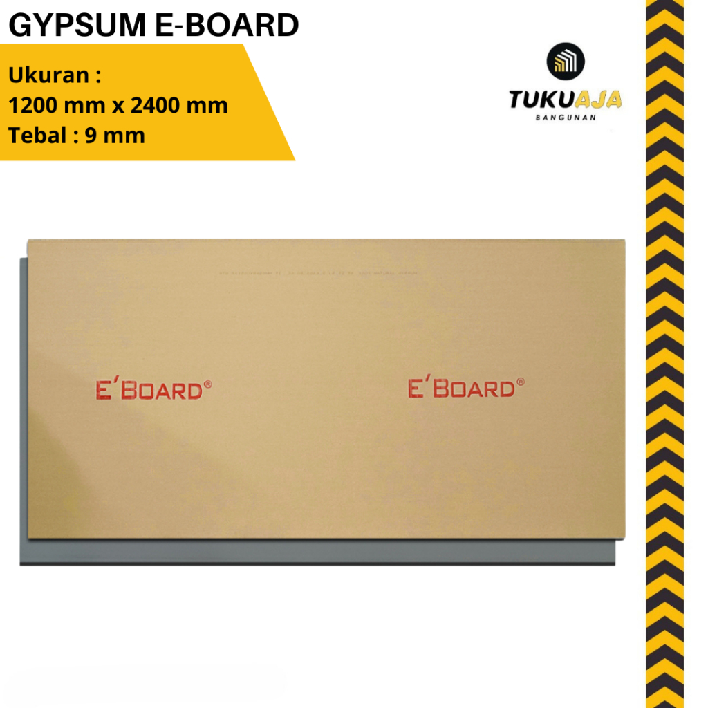 Gypsum E board 9mm Gipsum Eboard Papan Board Gypsum Plafon Partisi