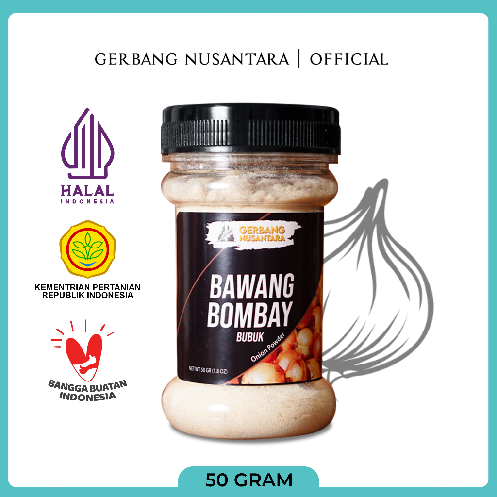 

Gerbang Nusantara - Bawang Bombay Bubuk Bumbu Masak Dapur Rempah 50gr