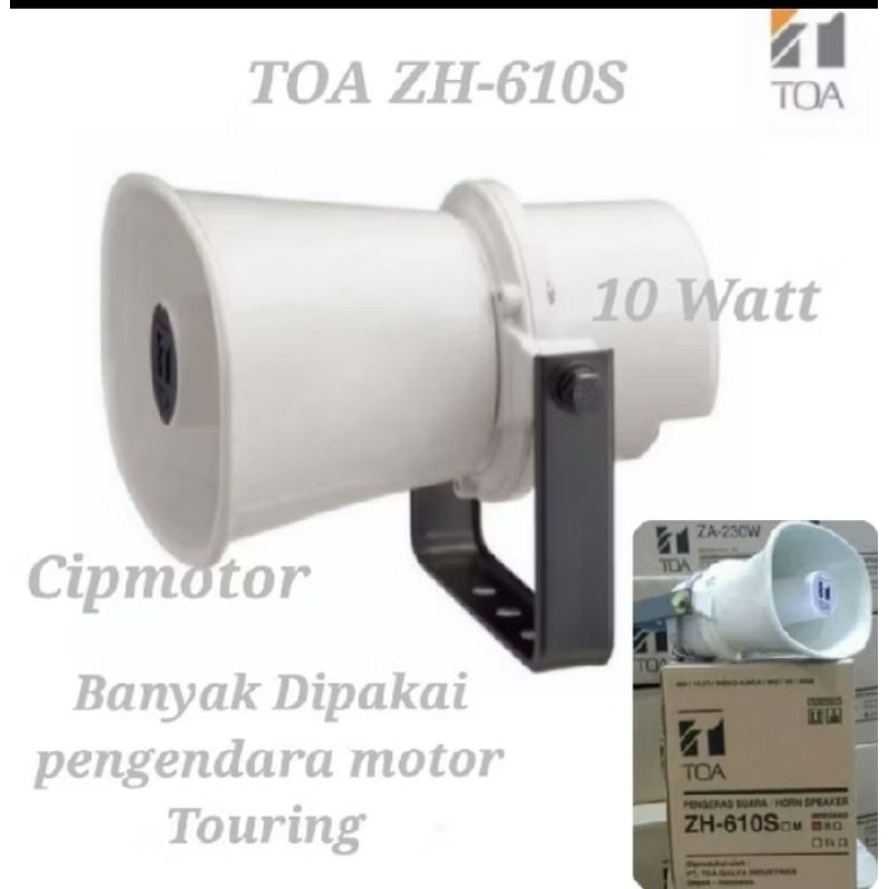 TOA SIRINE PATWAL 10WATT ZH610S motor mobil