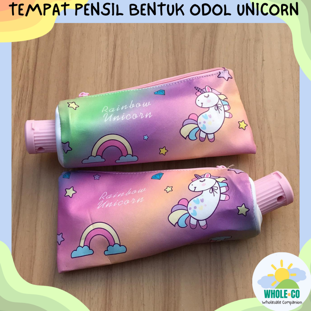 

Tempat Pensil Bentuk Odol Unicorn Premium Pastel Rainbow Kotak Pulpen Lucu Unik Termurah Grosir Cod